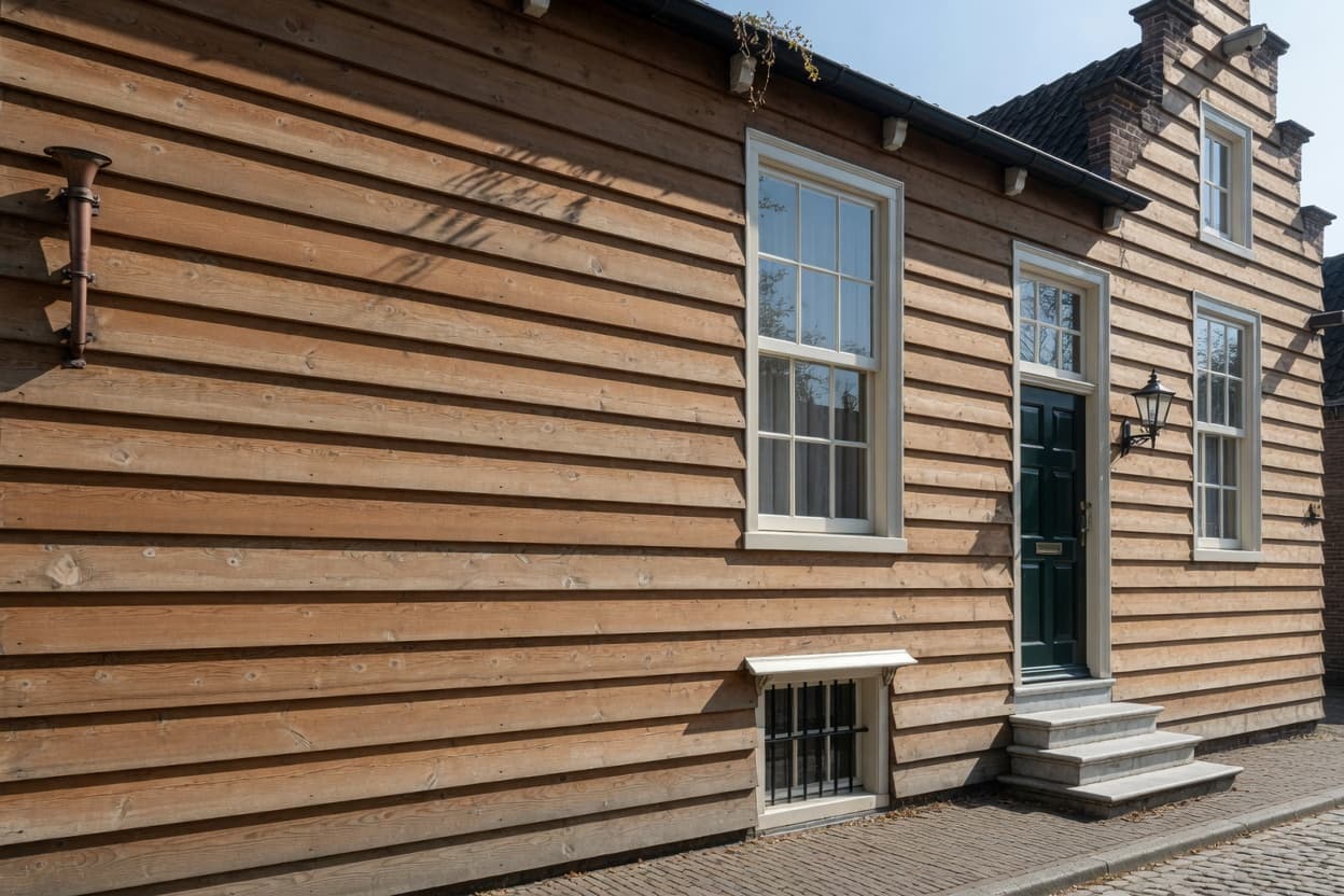 Houten gevelbekleding