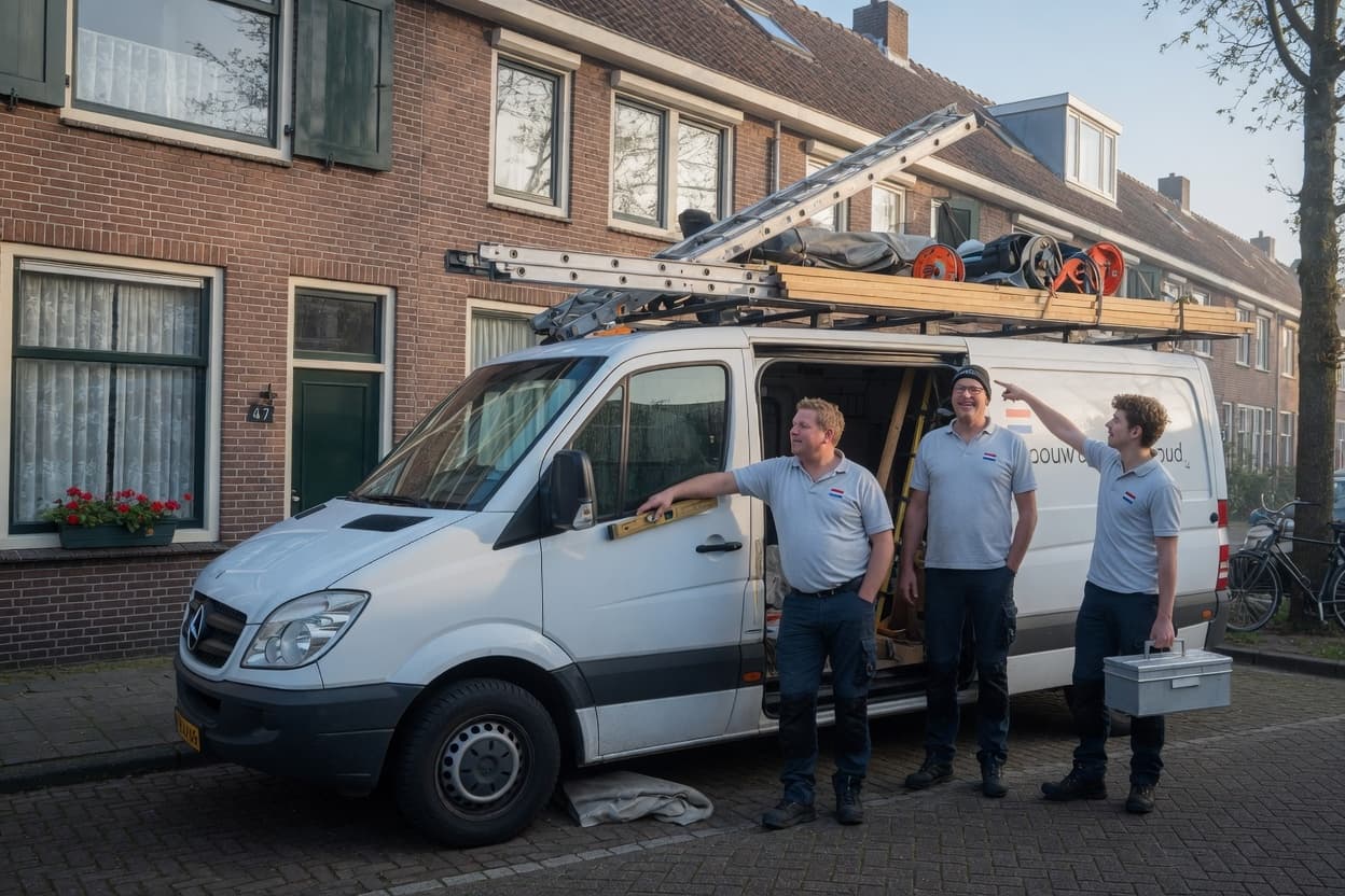 Vakspecialisten van een aangesloten installatiebedrijf